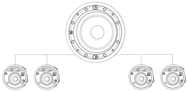 AUDAC CELO8S, Встраиваемый потолочный сабвуфер